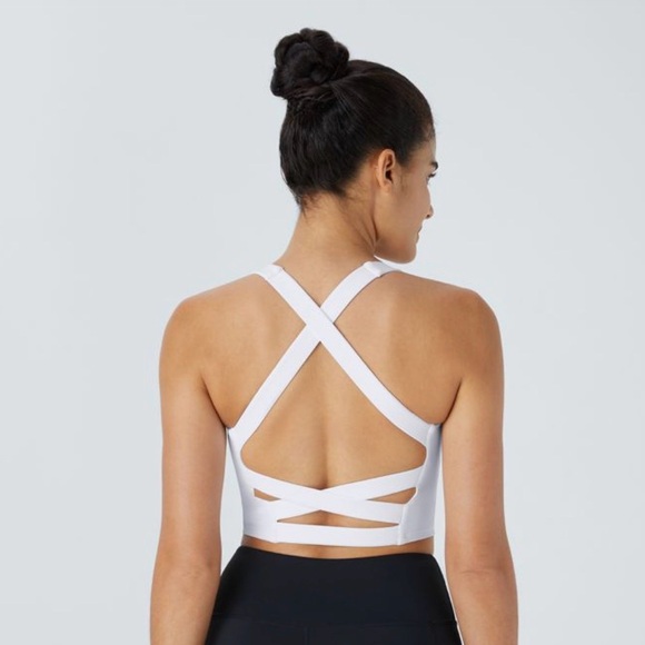 Halara SoftlyZero™ Airy Square Neck Backless Crisscross Cropped Yoga Tank Top M - Picture 9 of 15